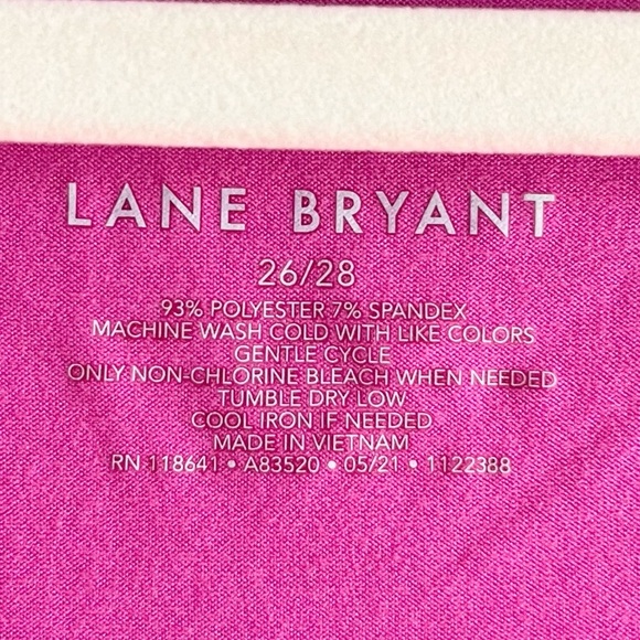 NWT Lane Bryant Purple Henley Fitted Soft Tunic Top 3/4 Sleeve Plus Sz 2… - Picture 6 of 6